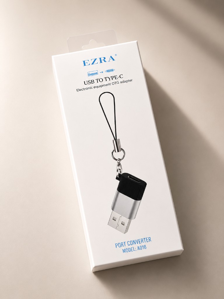 EZRA Adaptor USB → Type-C OTG (A01B)